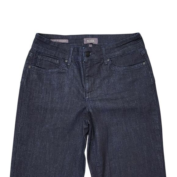 Not Your Daughters Jeans Marilyn Straight Leg Dark Wash Lift And Tuck Sz 4 Long - Picture 3 of 11